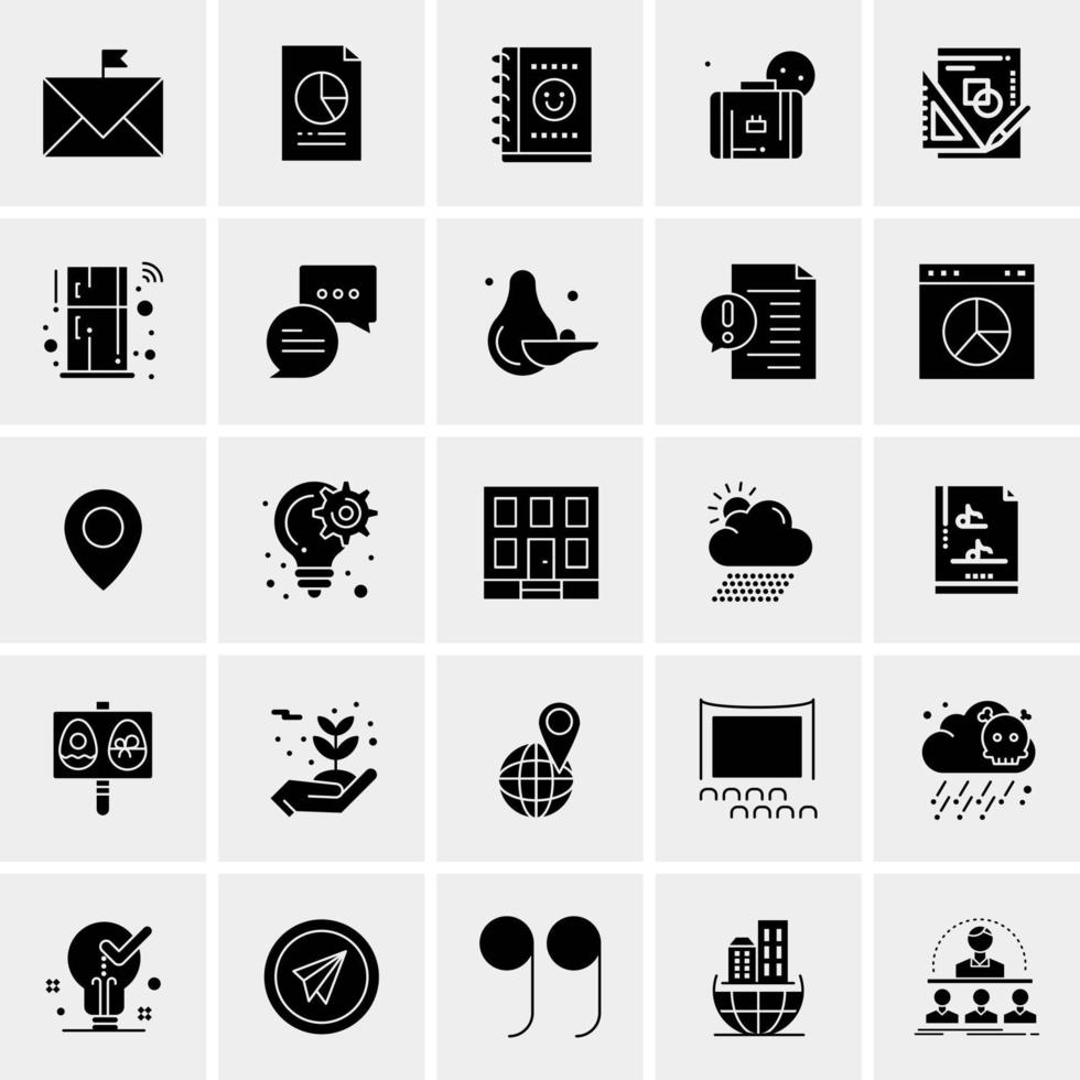 25 universelle Business-Icons Vektor kreative Icon-Illustration zur Verwendung in Web- und Mobilprojekten