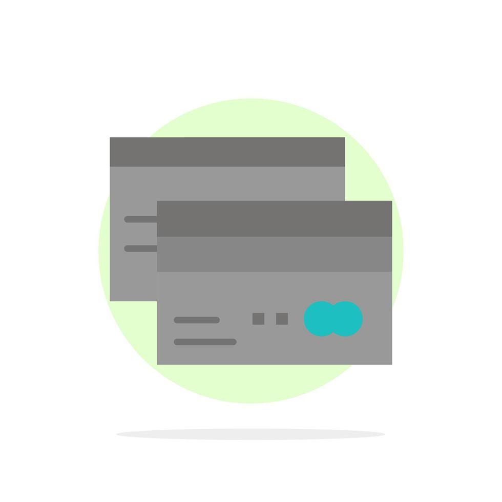 Kreditkarte Bankkarte Karten Kredit Finanzen Geld abstrakte Kreis Hintergrund flache Farbe Symbol vektor