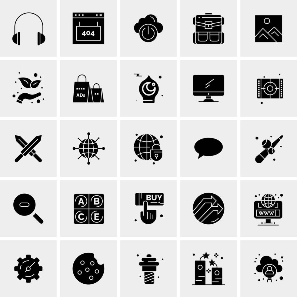 25 universelle Business-Icons Vektor kreative Icon-Illustration zur Verwendung in Web- und Mobilprojekten