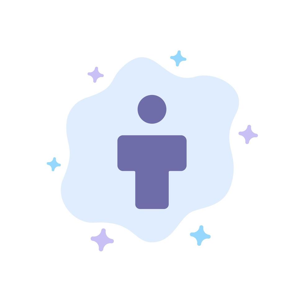 avatar manlig människor profil blå ikon på abstrakt moln bakgrund vektor
