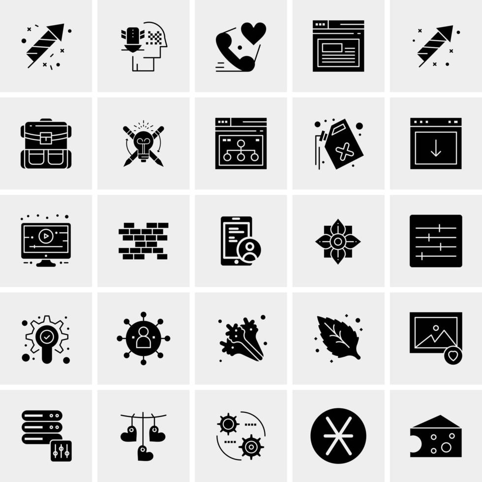 25 universelle Business-Icons Vektor kreative Icon-Illustration zur Verwendung in Web- und Mobilprojekten