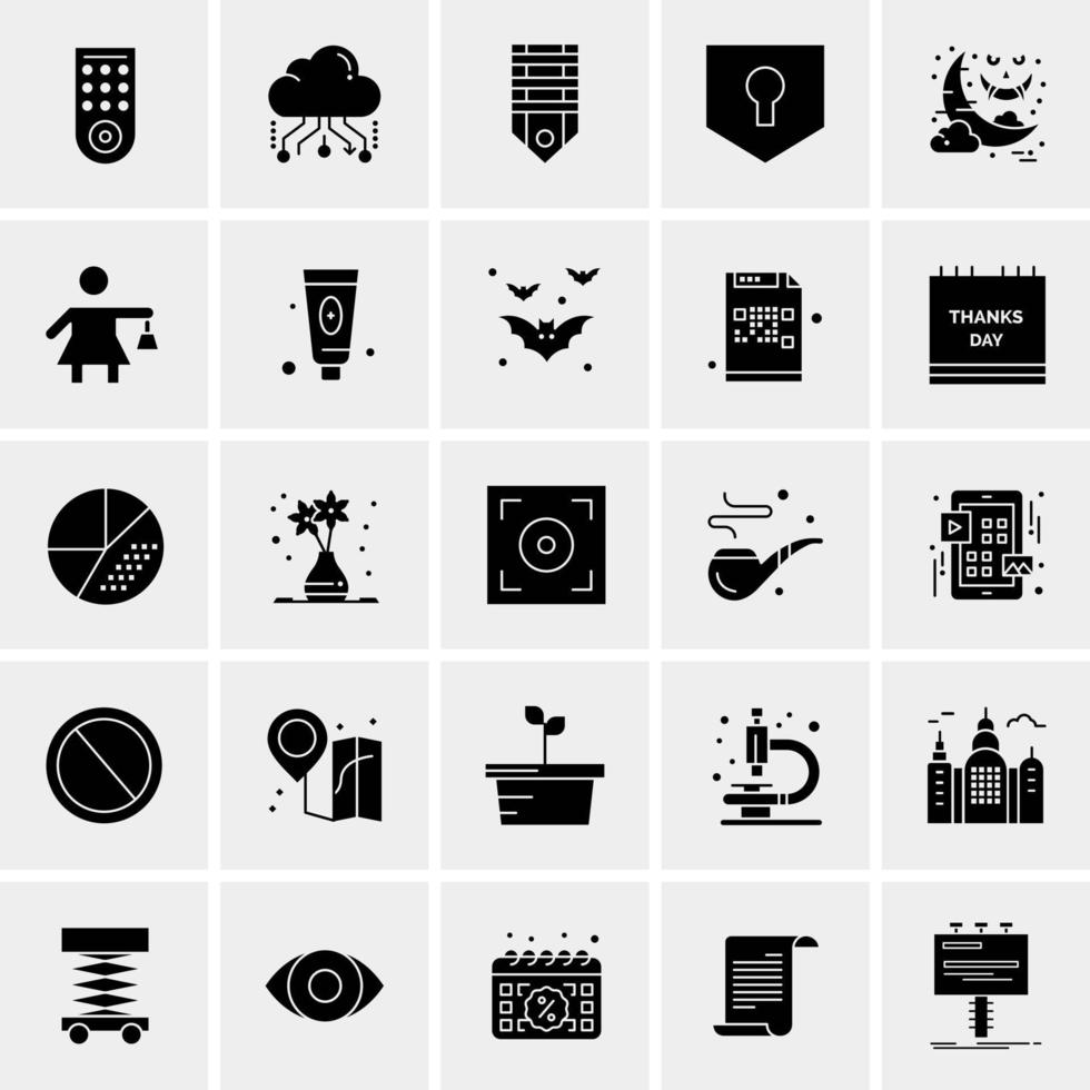 25 universelle Business-Icons Vektor kreative Icon-Illustration zur Verwendung in Web- und Mobilprojekten