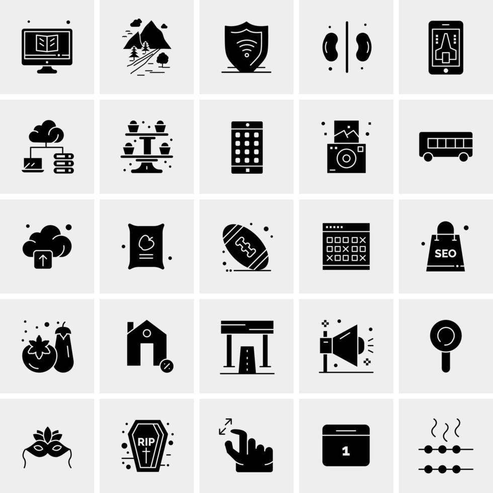 25 universelle Business-Icons Vektor kreative Icon-Illustration zur Verwendung in Web- und Mobilprojekten