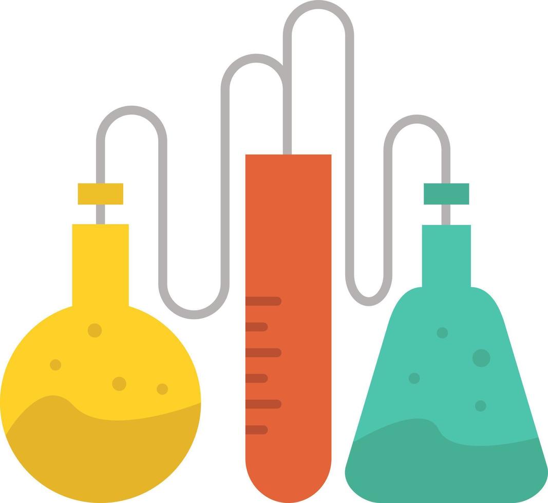 Chemische Dope Labor Wissenschaft flache Farbe Symbol Vektor Symbol Banner Vorlage