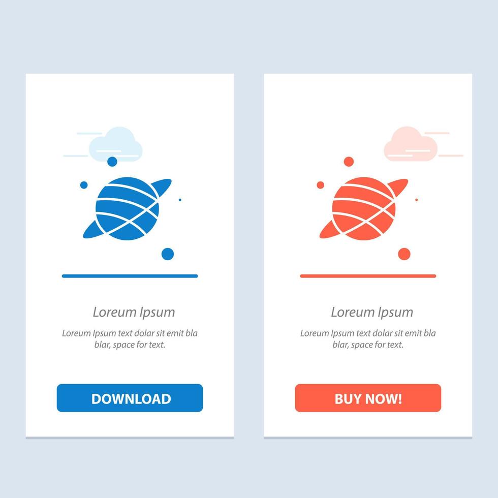 astrologi planet Plats blå och röd ladda ner och köpa nu webb widget kort mall vektor