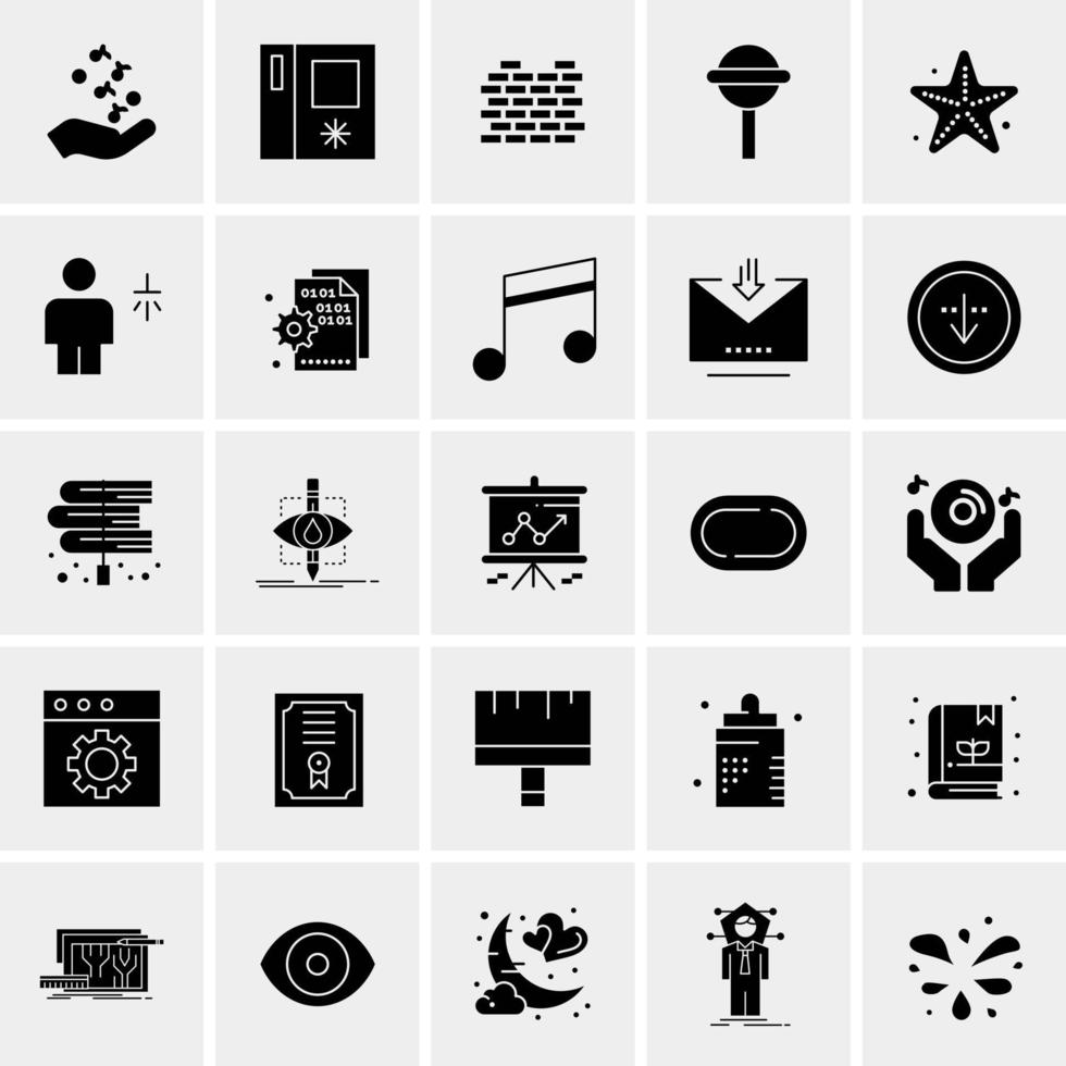 25 universelle Business-Icons Vektor kreative Icon-Illustration zur Verwendung in Web- und Mobilprojekten