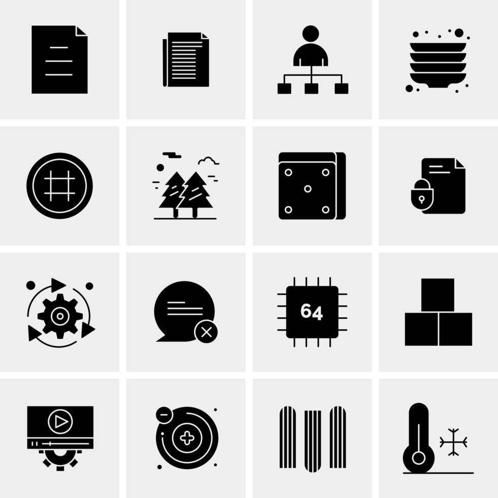 16 universelle Business-Icons Vektor kreative Icon-Illustration zur Verwendung in Web- und Mobilprojekten