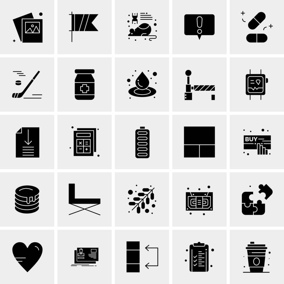 25 universelle Business-Icons Vektor kreative Icon-Illustration zur Verwendung in Web- und Mobilprojekten