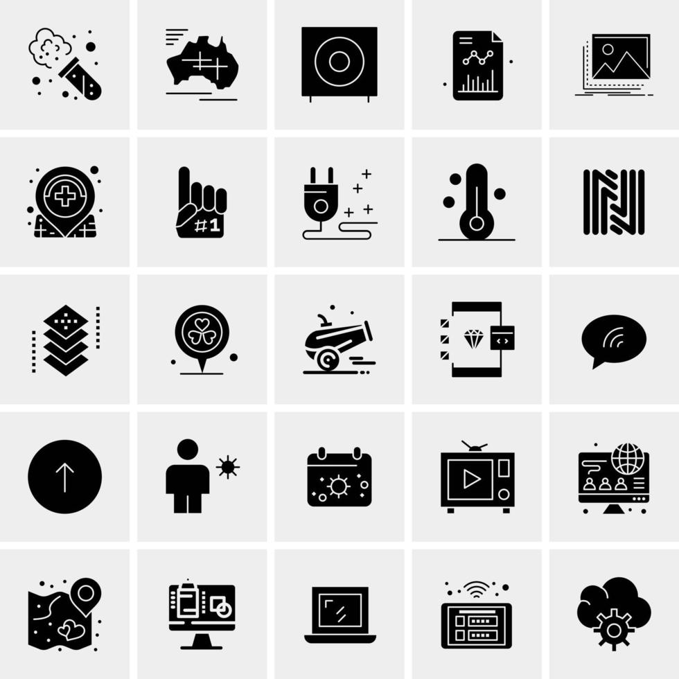 25 universelle Business-Icons Vektor kreative Icon-Illustration zur Verwendung in Web- und Mobilprojekten