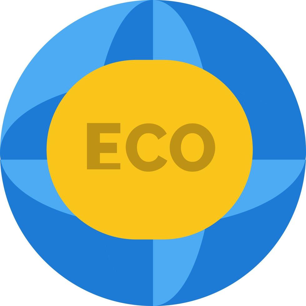 miljö global internet värld eco platt Färg ikon vektor ikon baner mall