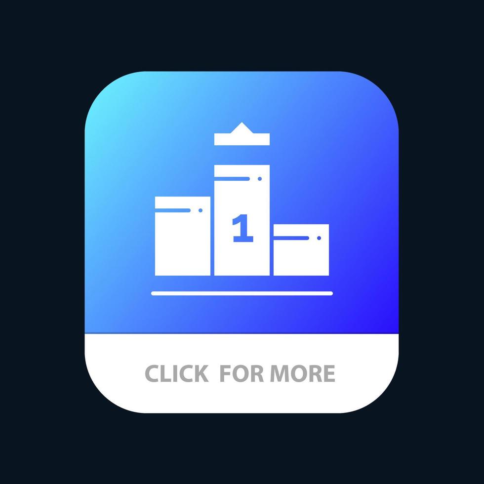 piedestal först först plats utbildning mobil app ikon design vektor