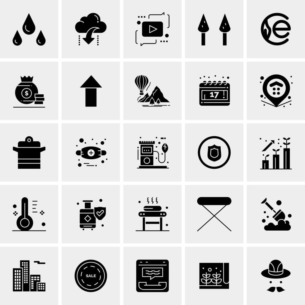 25 universelle Business-Icons Vektor kreative Icon-Illustration zur Verwendung in Web- und Mobilprojekten