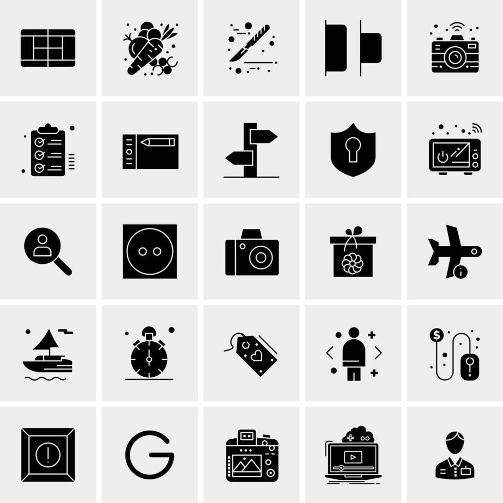 25 universelle Business-Icons Vektor kreative Icon-Illustration zur Verwendung in Web- und Mobilprojekten