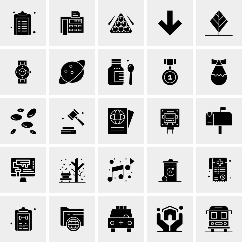 25 universelle Business-Icons Vektor kreative Icon-Illustration zur Verwendung in Web- und Mobilprojekten