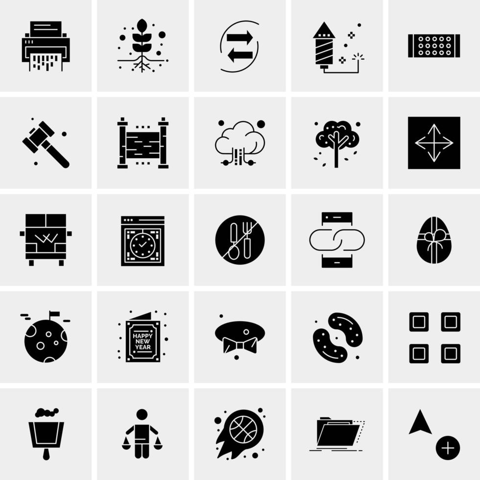 25 universelle Business-Icons Vektor kreative Icon-Illustration zur Verwendung in Web- und Mobilprojekten