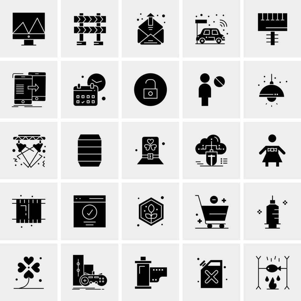 25 universelle Business-Icons Vektor kreative Icon-Illustration zur Verwendung in Web- und Mobilprojekten