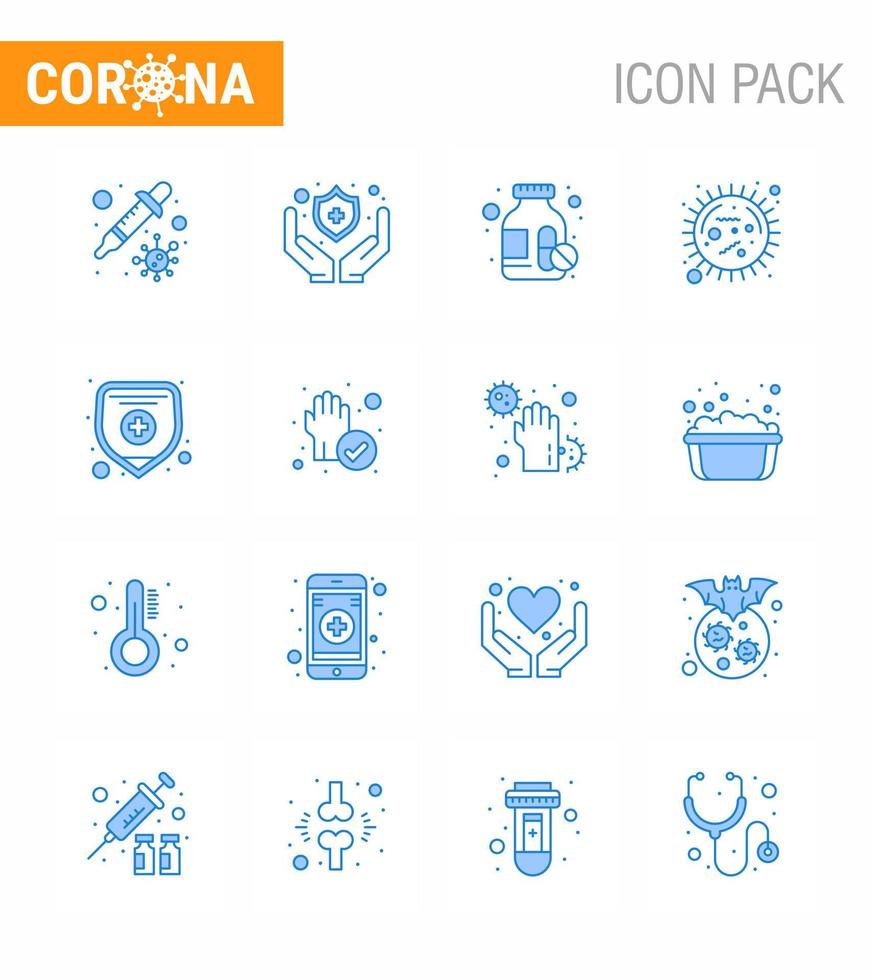 coronavirus 2019-nCoV covid19 förebyggande ikon uppsättning skydd hälsa försäkring medicin flaska virus sjukdom viral coronavirus 2019 nov sjukdom vektor design element