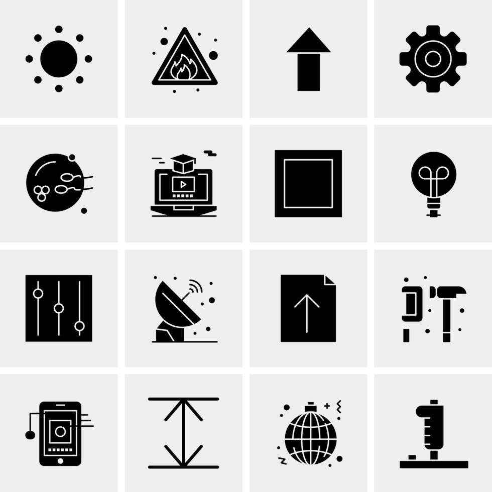 16 universell företag ikoner vektor kreativ ikon illustration till använda sig av i webb och mobil relaterad projekt