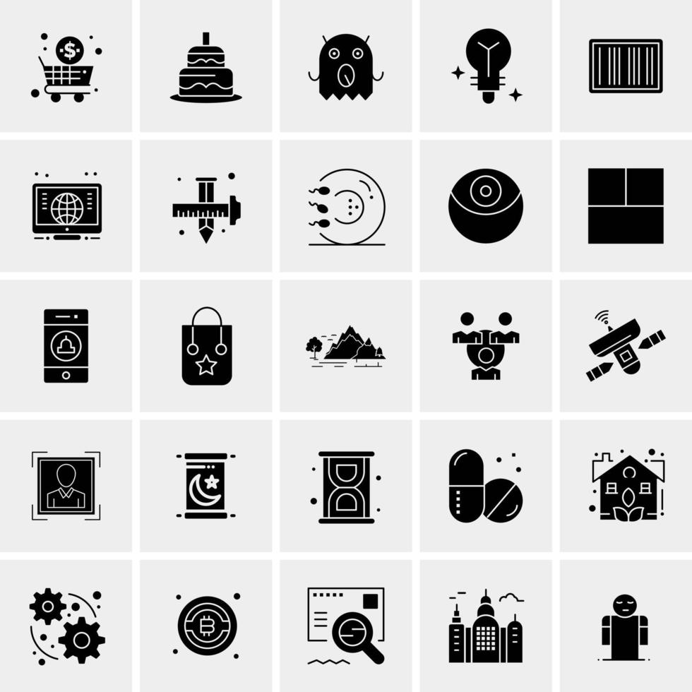 25 universelle Business-Icons Vektor kreative Icon-Illustration zur Verwendung in Web- und Mobilprojekten