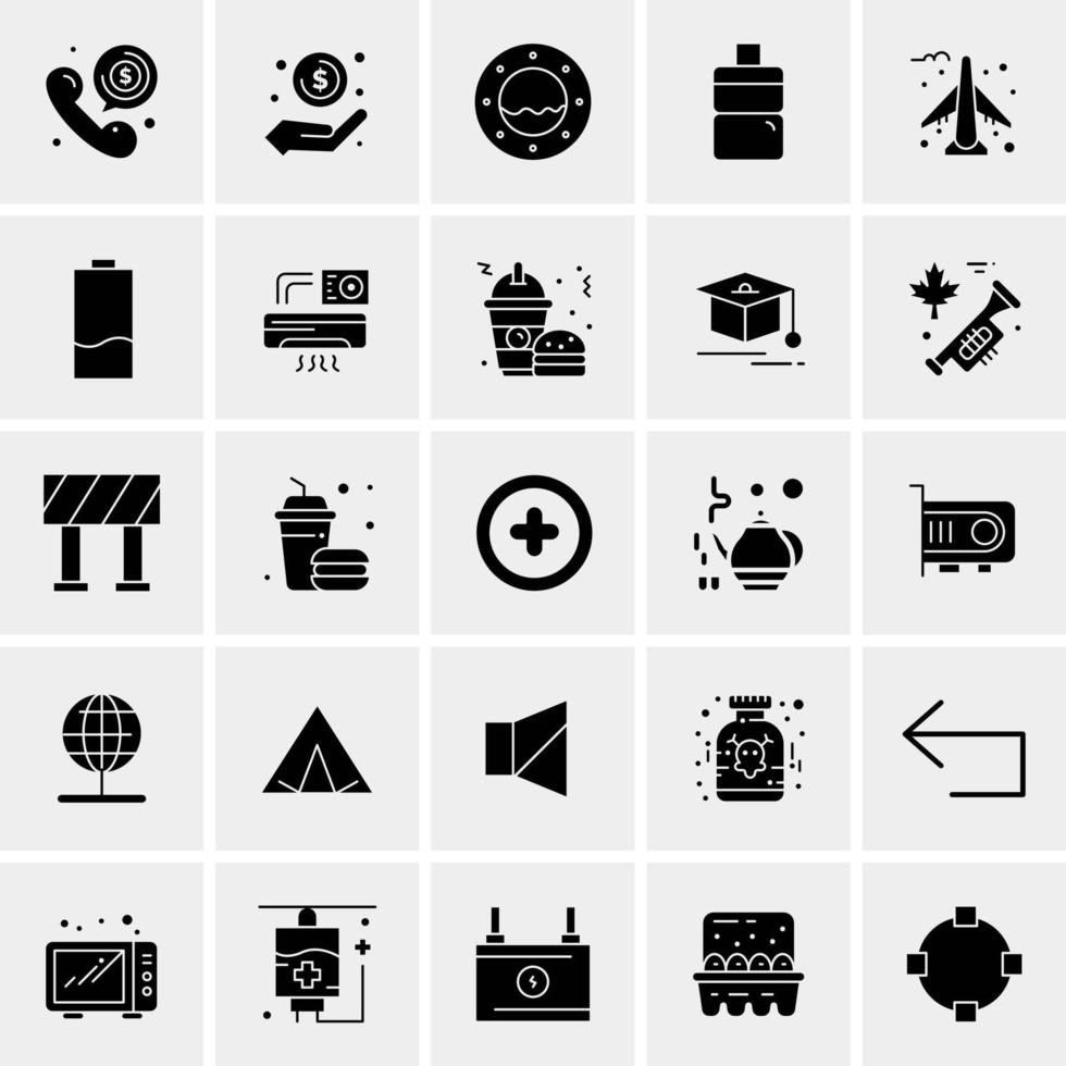 25 universelle Business-Icons Vektor kreative Icon-Illustration zur Verwendung in Web- und Mobilprojekten