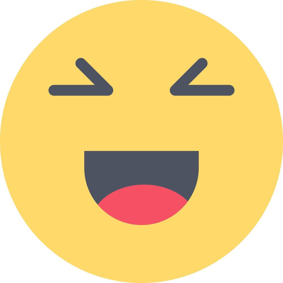 chat emojis lächeln glücklich flache farbe symbol vektor symbol banner vorlage