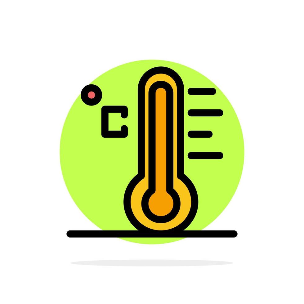 moln ljus regnig Sol temperatur abstrakt cirkel bakgrund platt Färg ikon vektor