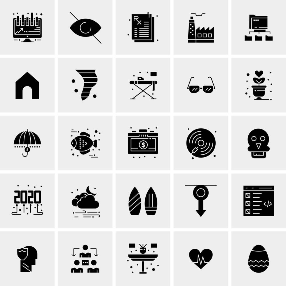 25 universelle Business-Icons Vektor kreative Icon-Illustration zur Verwendung in Web- und Mobilprojekten