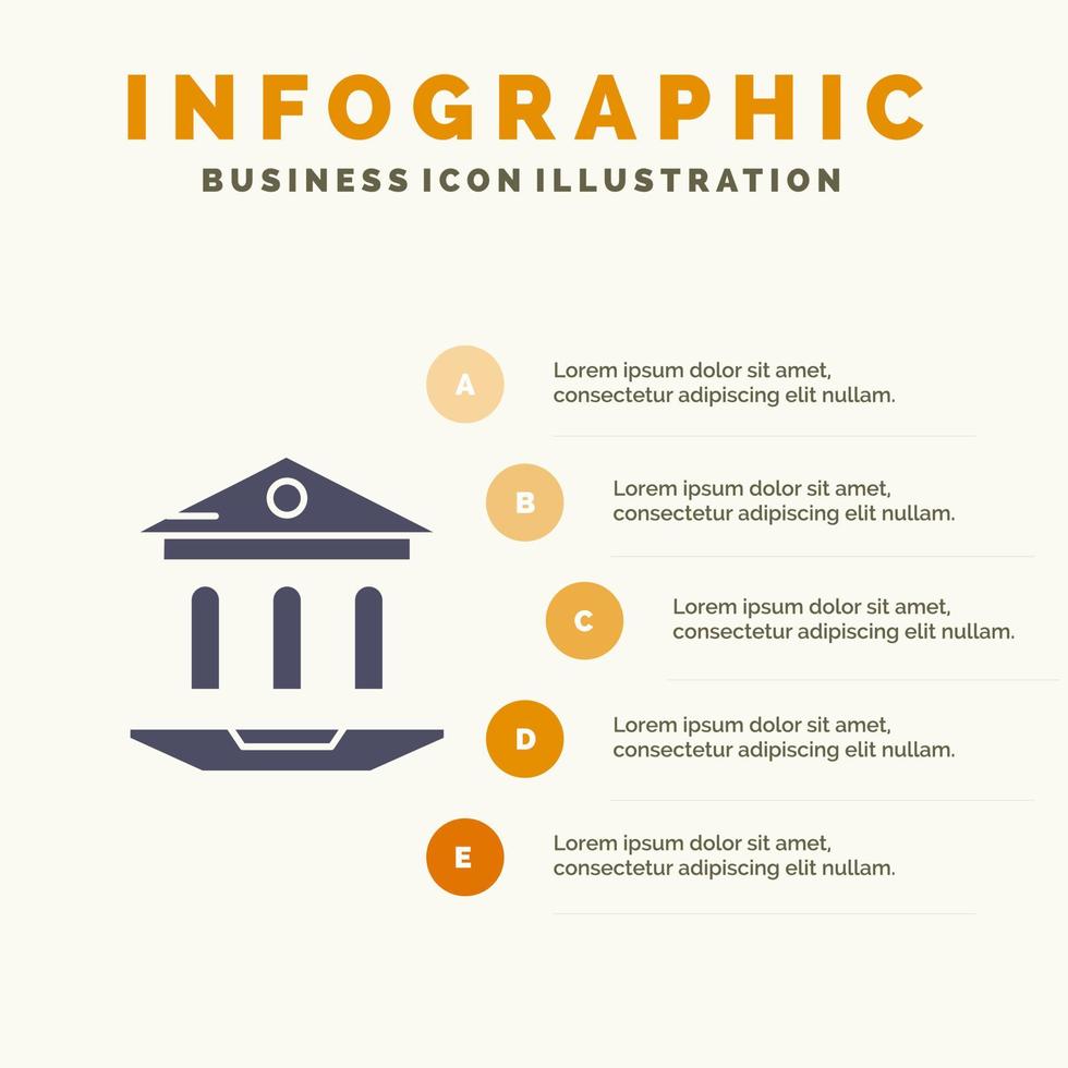 internet skola webb utbildning infographics presentation mall 5 steg presentation vektor