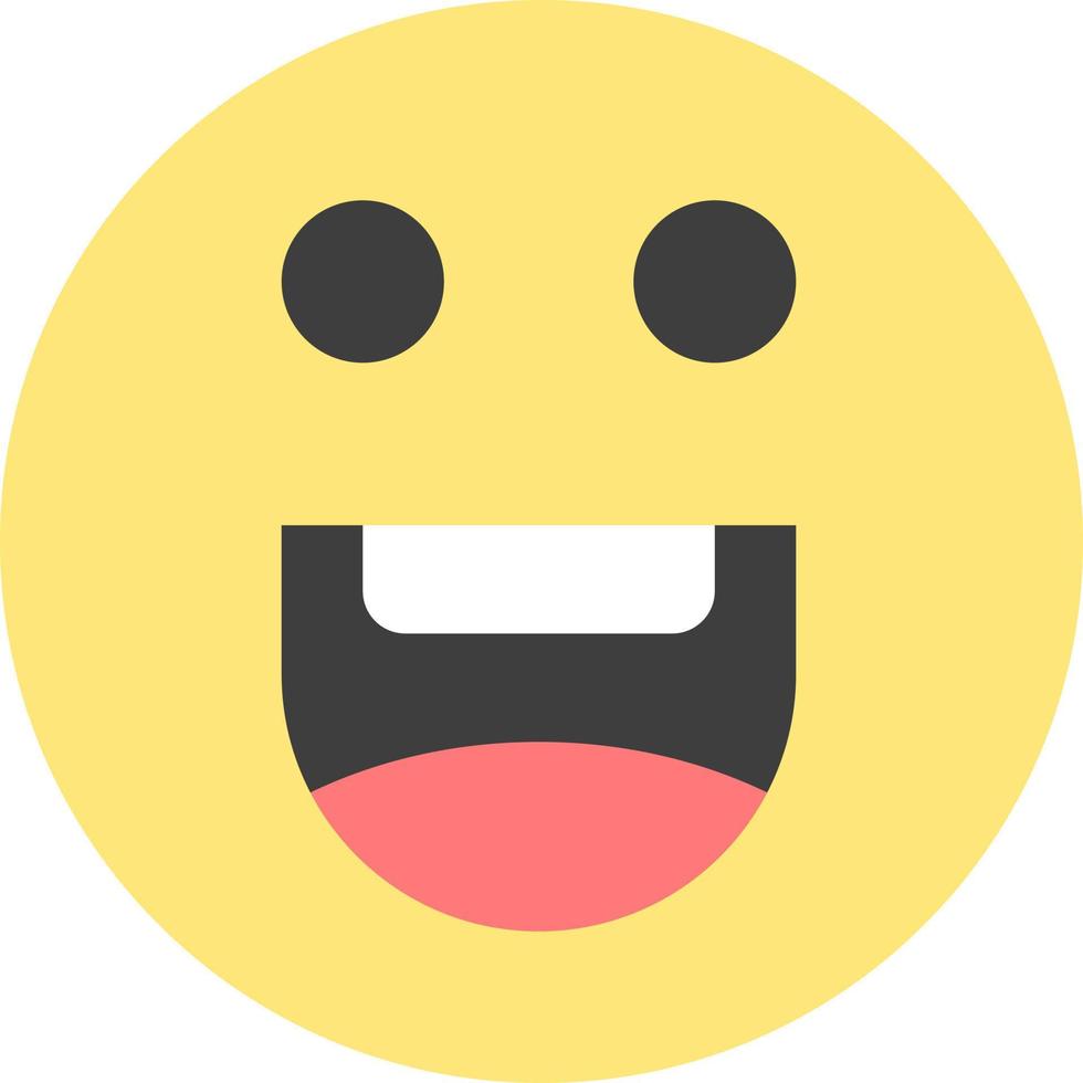 emojis Lycklig motivering platt Färg ikon vektor ikon baner mall