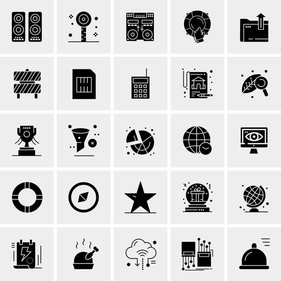 25 universelle Business-Icons Vektor kreative Icon-Illustration zur Verwendung in Web- und Mobilprojekten