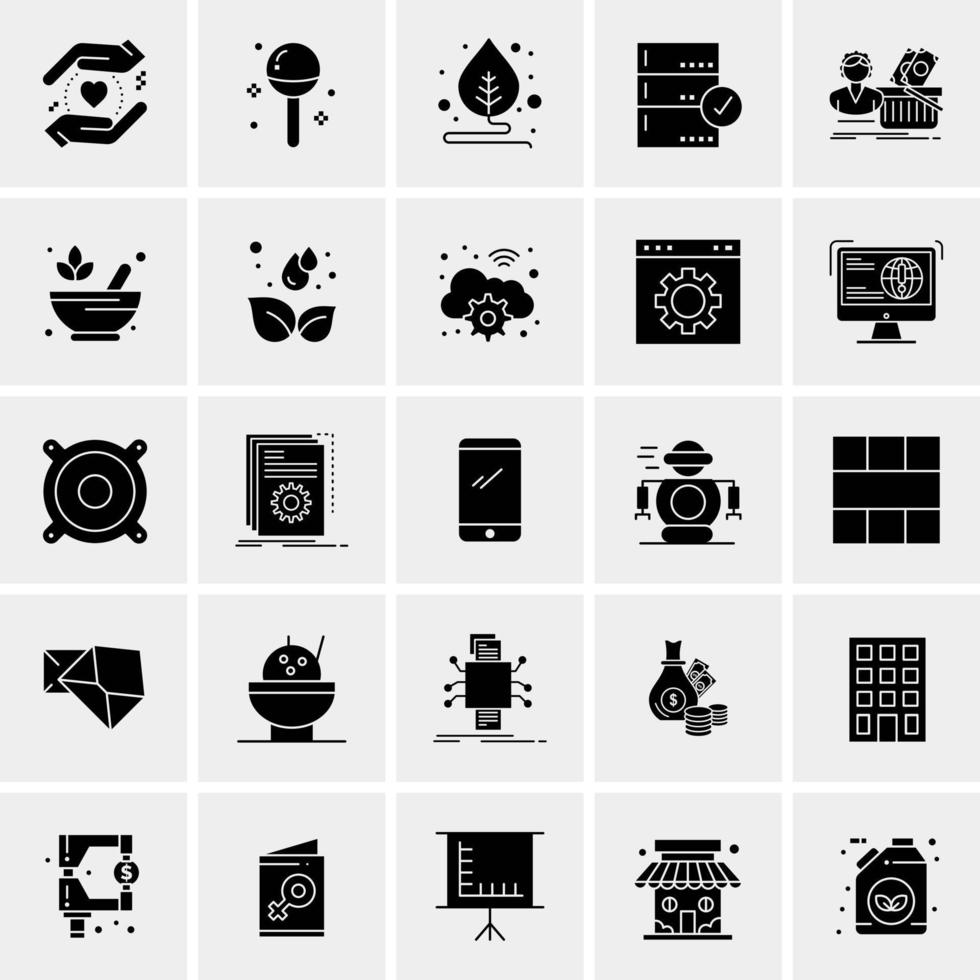 25 universelle Business-Icons Vektor kreative Icon-Illustration zur Verwendung in Web- und Mobilprojekten