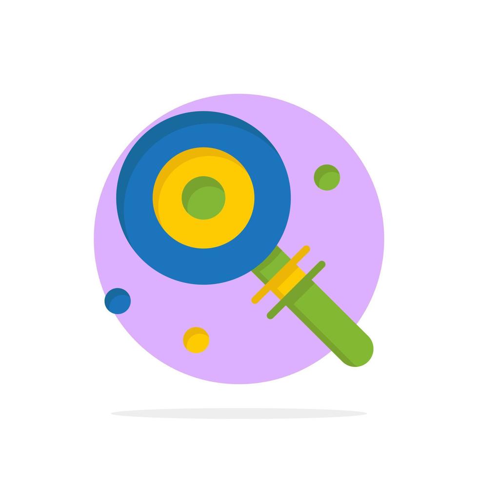 Candy Lollypop Lolly süße abstrakte Kreis Hintergrund flache Farbe Symbol vektor
