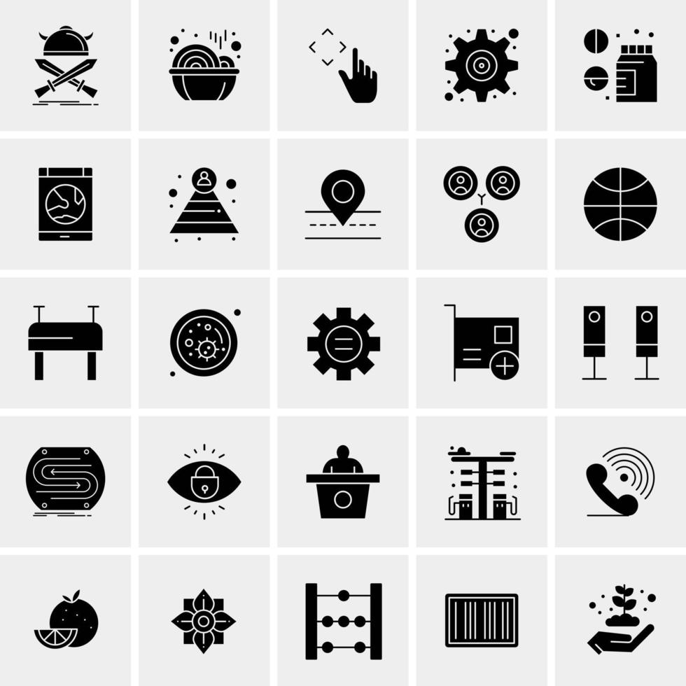 25 universelle Business-Icons Vektor kreative Icon-Illustration zur Verwendung in Web- und Mobilprojekten