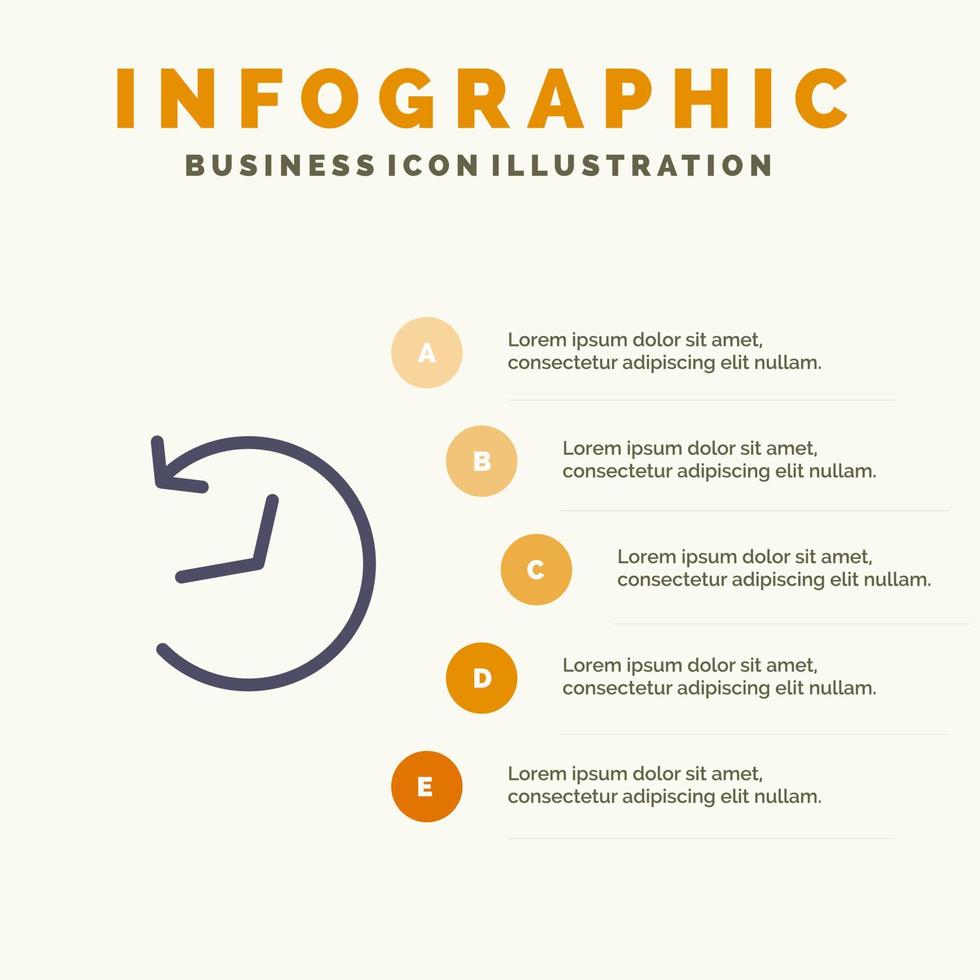 Twitter-Logo aktualisiert festes Symbol Infografiken 5 Schritte Präsentationshintergrund vektor