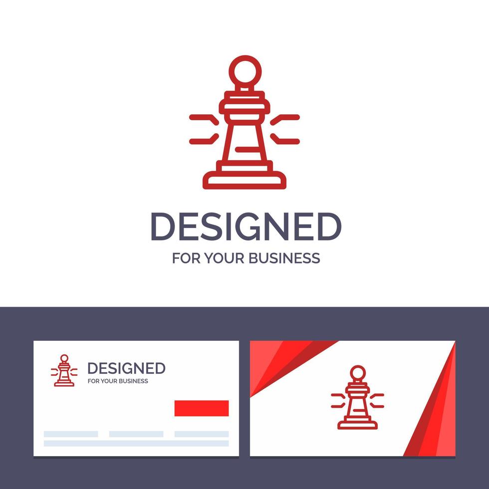kreative visitenkarte und logo-vorlage schachspieler könig poker vektorillustration vektor