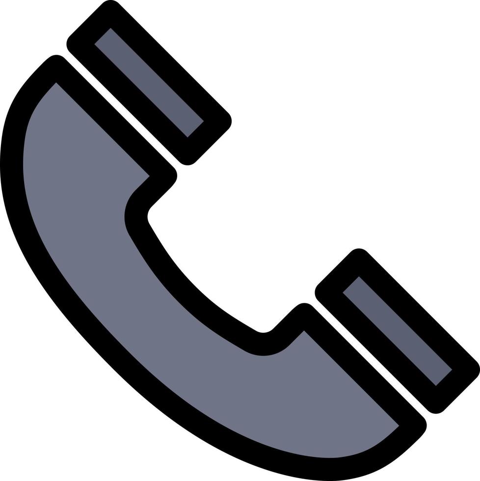 anrufschnittstelle telefon ui flache farbe symbol vektor symbol banner vorlage