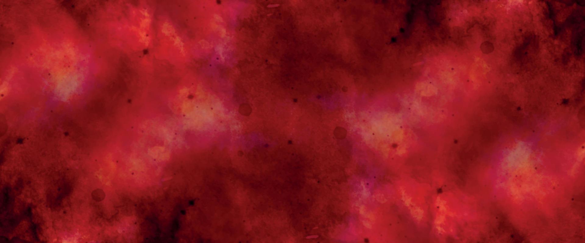 abstrakter roter Aquarellhintergrund. schwarzer und roter Steinhintergrund. rote Grunge-Textur Steinmauer Hintergrund. aquarell galaxie himmel hintergrund. brennende Kohlen und Rissoberfläche. alte Wandstruktur. vektor