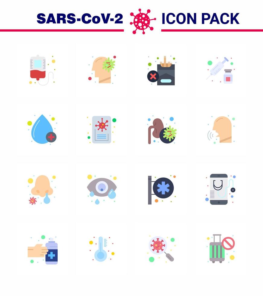 einfacher satz von covid19 schutz blau 25 icon pack icon enthalten tropfenimpfstoff verbotene spritze drogen virales coronavirus 2019nov krankheitsvektor designelemente vektor