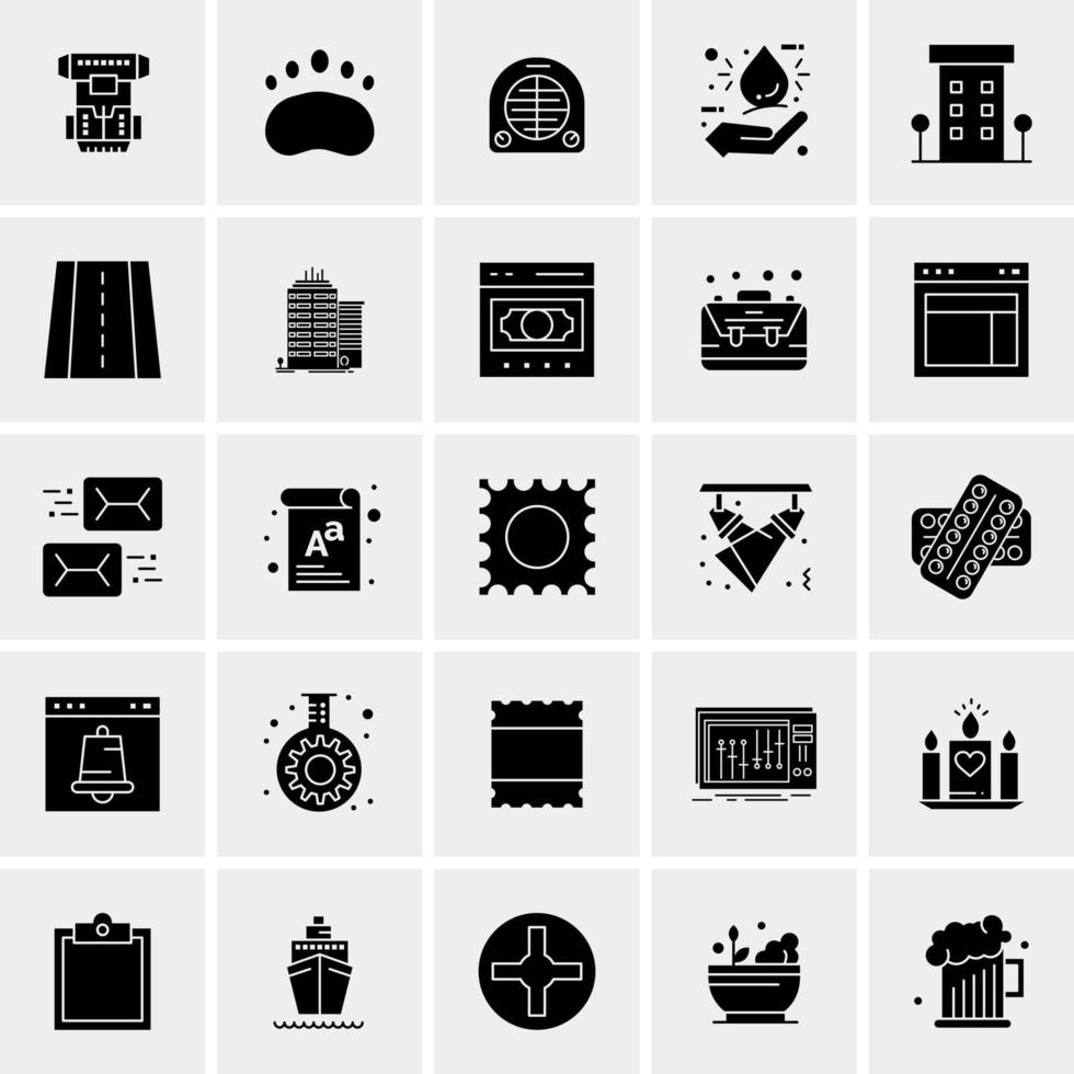 25 universelle Business-Icons Vektor kreative Icon-Illustration zur Verwendung in Web- und Mobilprojekten