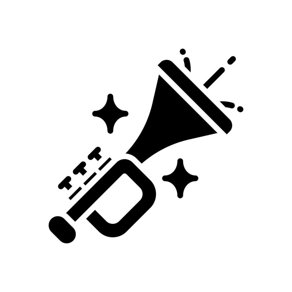 Trompetensymbol für Ihre Website, Ihr Handy, Ihre Präsentation und Ihr Logo-Design. vektor
