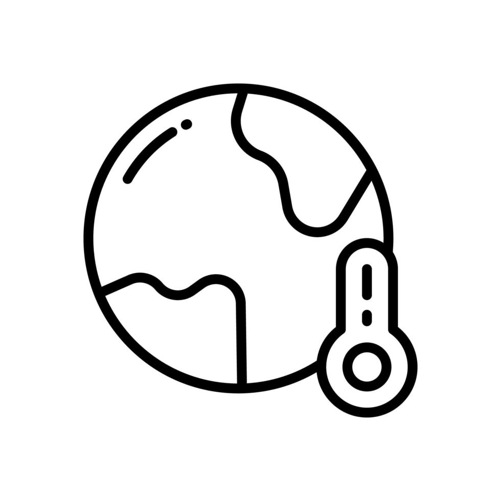 Symbol für die globale Erwärmung für Ihre Website, Ihr Handy, Ihre Präsentation und Ihr Logo-Design. vektor