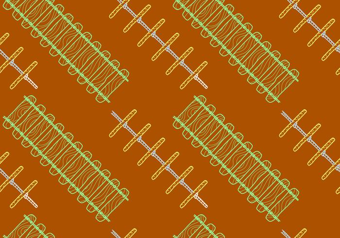 Fri Rope Stegar Seamless Pattern Vector Illustration