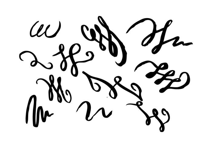 Gratis Sketch Squiggle Ornament Vector