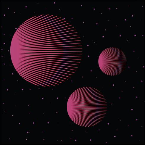 Retro- Weinlese-80er Jahre geometrischer Art-Zusammenfassungs-Hintergrund vektor