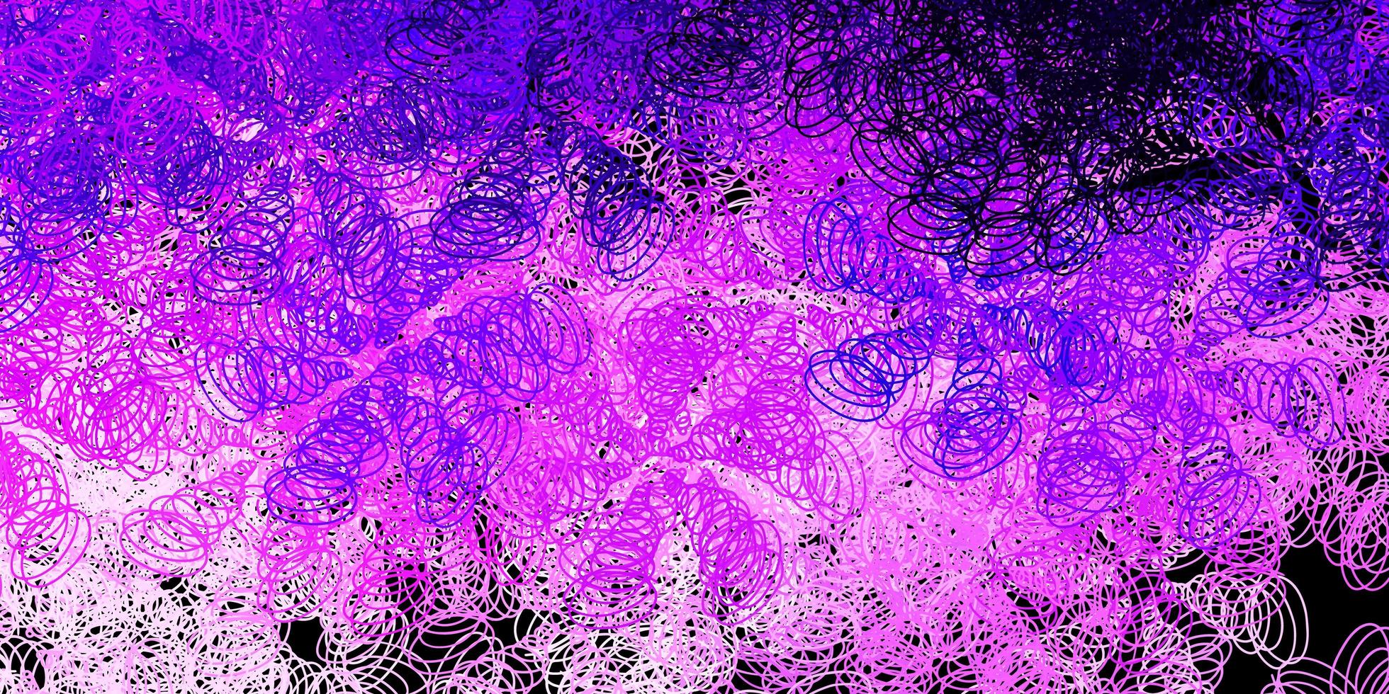 mörk lila, rosa vektor bakgrund med bubblor.