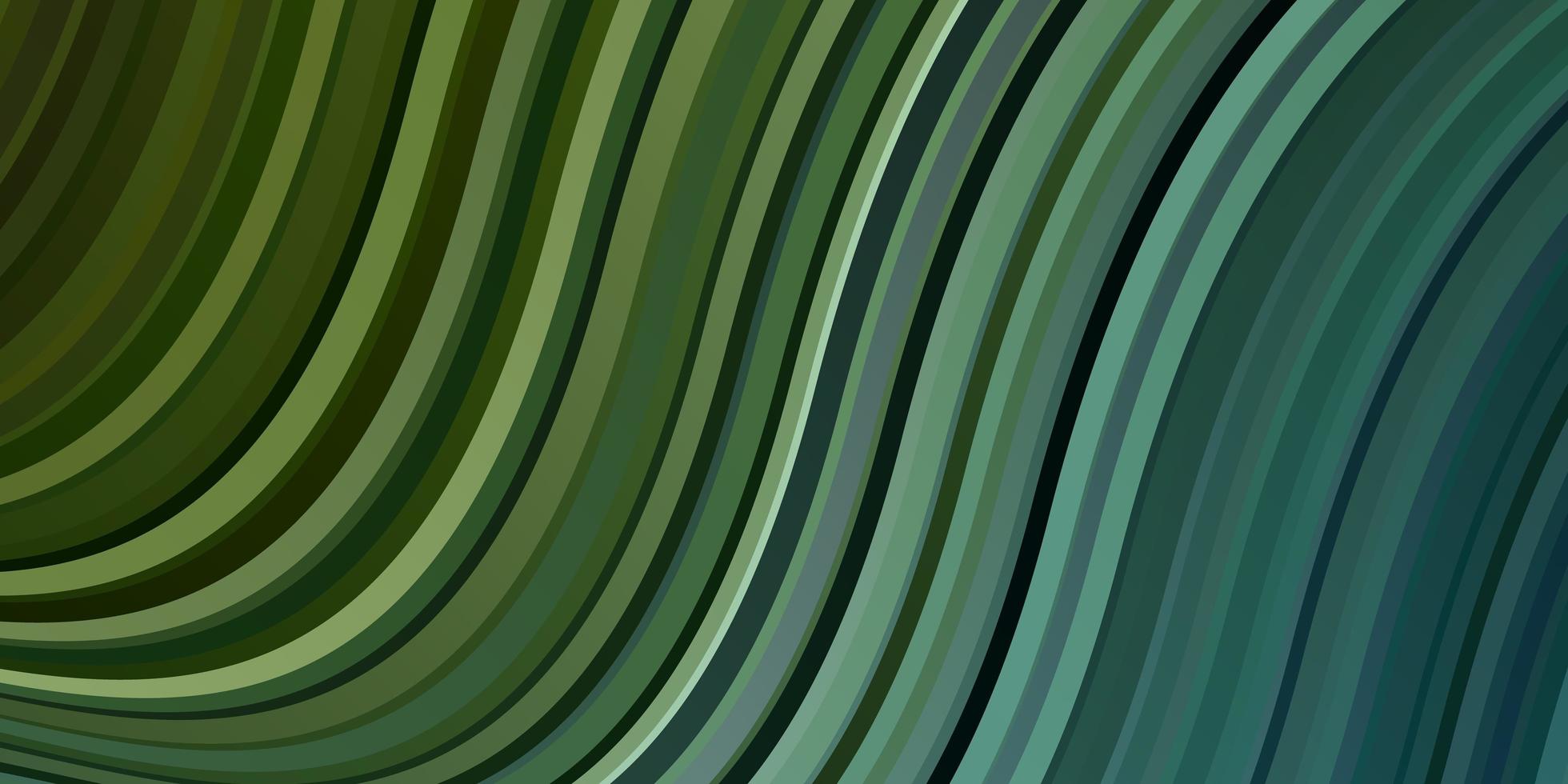 ljusblå, grön vektorlayout med kurvor. vektor