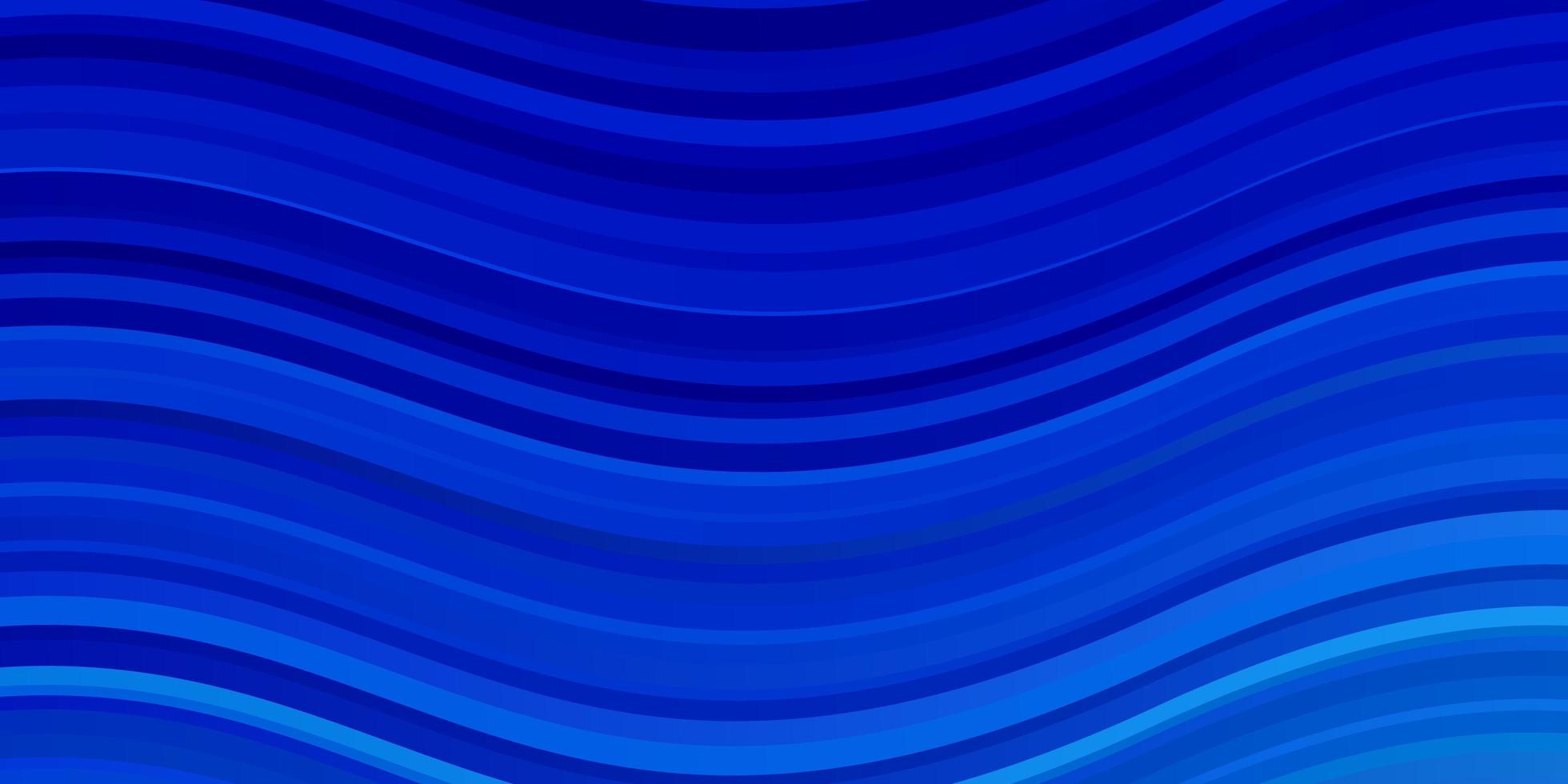 ljusblå vektormall med böjda linjer. vektor