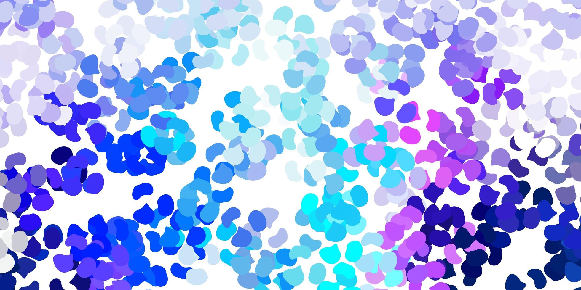 hellrosa, blaue Vektorschablone mit abstrakten Formen vektor