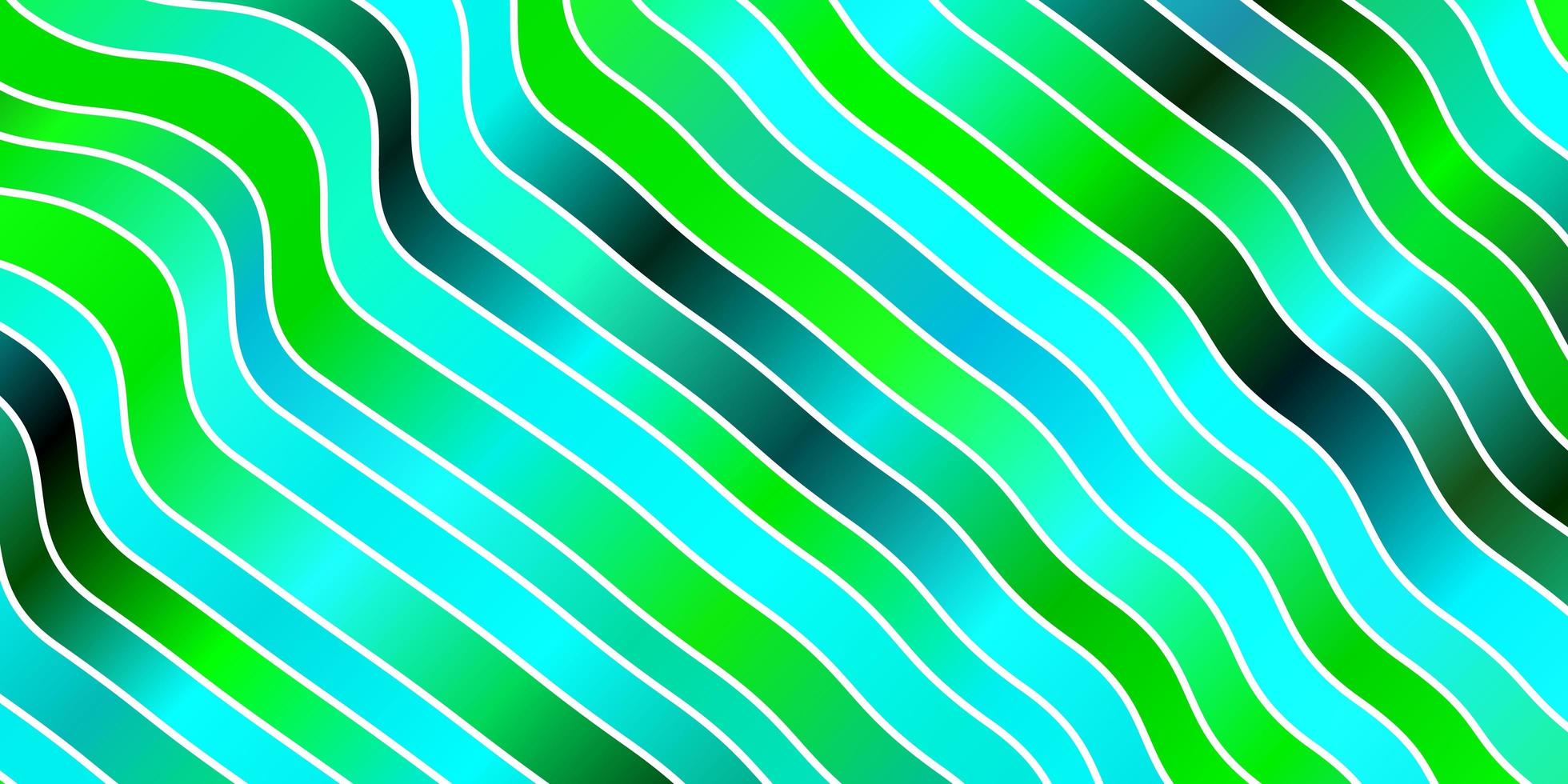 ljusblå, grön vektorlayout med kurvor. vektor