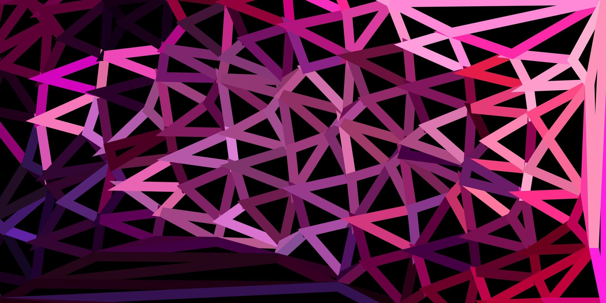 mörk lila, rosa vektor poly triangel konsistens.